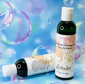 Handmade Massage Oil Sleep & Relax Lavender - Picture 1 of 1