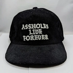 Cappello Linda Finegold Kirill Snapback in velluto a coste AHoles Live Forever ALF nero - Foto 1 di 8