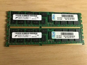 16GB 2x8GB MICRON MT36KSF1G72PZ-1G4K1FF PC3L-10600R IBM 49Y1415 Server RAM - Picture 1 of 1