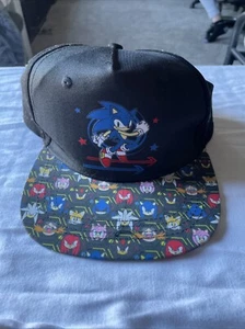 Snap Back Sega Sonic The Hedgehog Mütze Einheitsgröße bedruckte Krempe - Bild 1 von 5
