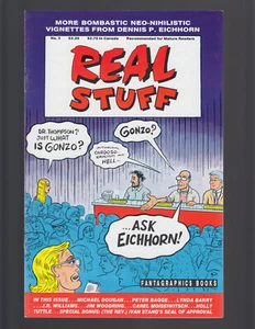 REAL STUFF #3 (anillo de madera Eichhorn Bagge Dougan Williams Fantagraphics) en estado bastante bueno 1991 - Imagen 1 de 2