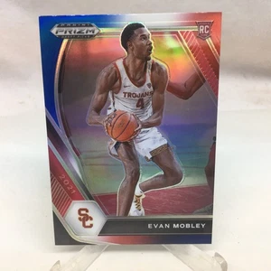 2021 Panini Prizm Draft Picks #2 Evan Mobley Red White Blue Rookie Card - Picture 1 of 6