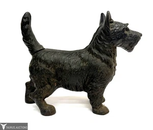 Antique 1930s Hubley Cast Iron Scottish Terrier Scotty Dog Doorstop - USA - Picture 1 of 12