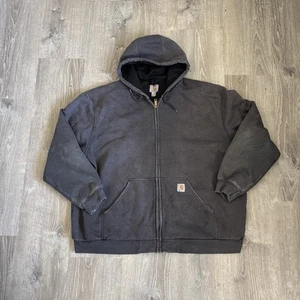 Carhartt 3XL Black Thermo Lined Full Zip Hoodie Jacket Workwear - Bild 1 von 18