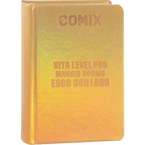 DIARIO datato COMIX std STANDARD agenda 2025 2026 da 16 mesi GOLD scuola ORO - Picture 1 of 3