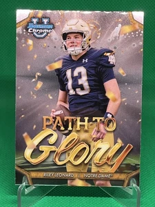 2024 Bowman Chrome U Riley Leonard #PG-4 Path To Glory Insert - Bild 1 von 2