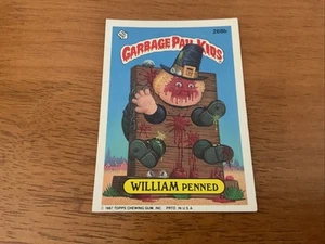 1987 garbage pail kids Original Series  WILLIAM PENNED #268b Free Shipping - Picture 1 of 2