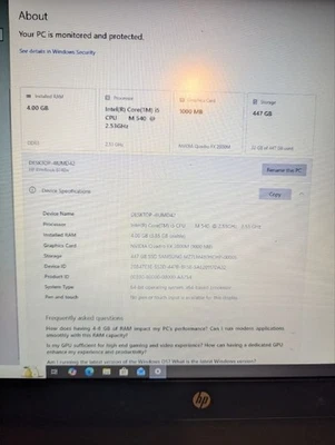 HP Elitebook 8740W Core i5-520M 4GB 500GB 17" Foto 1 de 4