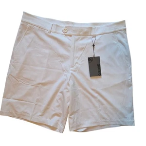 Pantalones Cortos de Golf G/FORE Blancos Maverick 4 Vías Elastizados en Nieve - Blanco, Talla 38 Nuevos con Etiquetas - Imagen 1 de 12