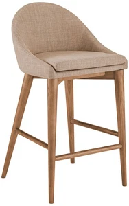 Baruch 26 1/2" Tan Fabric Counter Stool - Picture 1 of 1