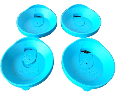 Tervis Vaso 16oz Tapa de Viaje con Deslizante en Azul Lote de 4 Foto 1 de 4