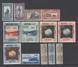 Eritrea #119,120 B17-18, C1//6 A9-11 (Mint Hinged) cv$50.25 - Picture 1 of 1