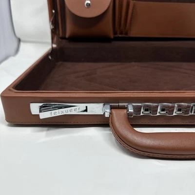 Maletines de negocios Feixueer para hombre estuche rígido de cuero, pequeños vintage Brie... Foto 1 de 4