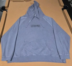 Taylor Swift The Eras Tour Faded Gray Hoodie 2023 2024 Unisex 2XL Oversize - Picture 1 of 10