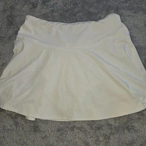 Yogalicious Skort Women’s Large White Runs Small Golf Tennis Poly Spandex - Picture 1 of 8