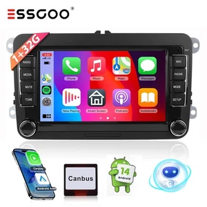 Für VW Touran GOLF 5 6 Caddy 32GB Carplay Android 14 Autoradio GPS Navi WIFI RDS - Bild 1 von 17