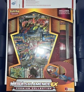 Pokemon TCG Mega Salamence EX Premium Collection BOX-XY BASE-ROARING SKIES NM - Picture 1 of 22