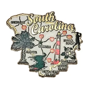 South Carolina Refrigerator Magnet Souvenir Hilton Head Myrtle Beach Augusta  - Picture 1 of 4