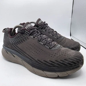 Hoka One One Clifton Mens Size 11 Gray Running Shoes Athletic Walking Casual - Picture 1 of 13