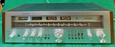 Receptor estéreo AM/FM Scott 370R 60W de colección - probado/funciona, algunos problemas Foto 1 de 4