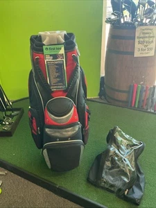 Burton Golf Cart Bag 15-way Dividers W/ Rain Cover - Picture 1 of 8