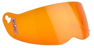 Simpson Motorcycle 86032M 2010 Street Bandit Helmet Shield Amber - Bild 1 von 1