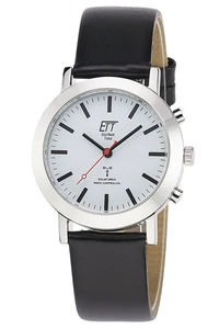 ETT ECO TECH TIME Funk-Solar Damenuhr Station Watch mit Lederband ELS-11581-11L - Picture 1 of 4