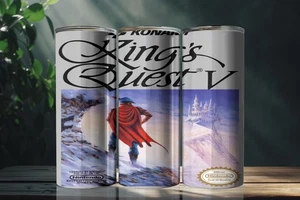 King S Quest Vnes Bicchiere 20 once in acciaio inox cannuccia di metallo - Foto 1 di 1