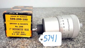 Brown & Sharpe No. 299 1" Micrometer head (Inv.5741) - Picture 1 of 1
