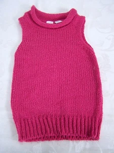 Cherokee Pink Sleeveless Sweater Knit Tank Top Girls Youth Size Small S 6/6X - Picture 1 of 8