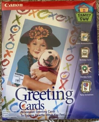 Family Fun Greeting Cards Ready to personalize 20 Cards w envelopes Canon - Image 1 of 2