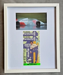 1993 European Grand Prix McLeans Grandstand Ticket AYRTON SENNA Lap of the Gods! - Picture 1 of 8