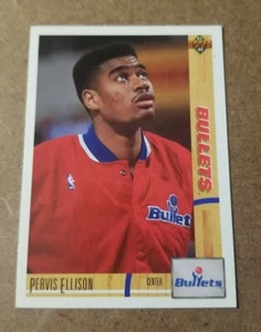 1991-92 Upper Deck Washington Bullets Basketball Card #385 Pervis Ellison - Picture 1 of 2