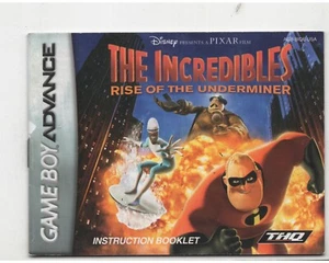 Incredibles Rise the Underminer Nintendo GBA MANUAL ONLY Authentic NO TRACKING - Picture 1 of 1