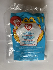 2000 McDonalds Happy Meal Beanie Babie "NOOK THE HUSKY" - Bild 1 von 2