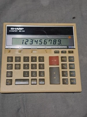 Sharp Calculator Compet CS-1130 Retro Vintage Limited - Tested - Image 1 of 4