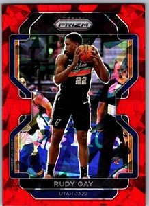 21-22 PANINI PRIZM HIELO ROJO - RUDY GAY #241 UTAH JAZZ - Imagen 1 de 1