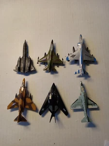 Dyna Flites Jet Aircraft LOT Fighter Bomber Stealth F16 Phantom Skyhawk Die Cast - Picture 1 of 7