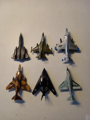 Dyna Flites Jet Aircraft LOT Fighter Bomber Stealth F16 Phantom Skyhawk Die Cast - Image 1 of 4