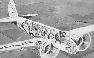 United Air Lines Century of Progress Chicago IL.Travel & Transport Postcard - Picture 1 of 2