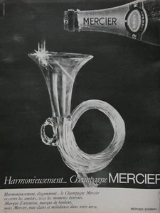PUBLICITÉ DE PRESSE 1967 HARMONIEUSEMENT CHAMPAGNE MERCIER EPERNAY - Picture 1 of 1