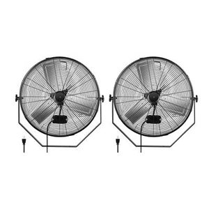 24 Inch 3 Speed Industrial Wall Mounted Fan for Warehouse Workshop 2 Pack - Picture 1 of 10