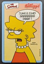 Lisa 2001 Simpsons Kellogg's Foreign Card #17 (NM)