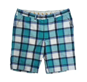 LoudMouth Herren Golfshorts Gr. 38 blau kariert Bermuda Stretch  - Bild 1 von 9