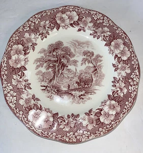 Plato de cena Wedgewood rojo 10” #547269 excelente estado usado - Imagen 1 de 4