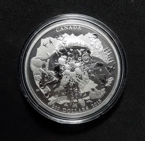 Kanada 200 $, 2015. Kanadas robuste Berge. 2 oz 0,999 Silber. Hoher Nennwert - Bild 1 von 3