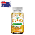 Vitamin D3 5000IU K2 (MK-7) For Bone Teeth Heart Immune Support 120 Capsules