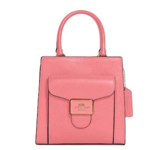 COACH LEATHER MINI PEPPER PINK TAFFY DETACHABLE STRAP FOR CROSSBODY OR SHOULDER - Picture 1 of 5