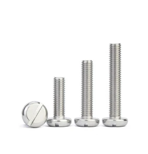 M4 M5 M6 M8 M10 304 SUS Slotted Round Head Screw One Word Pan Bolt GB67 5-100mm - Picture 1 of 2