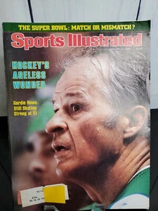 21 gennaio 1980 SPORT ILLUSTRATO Gordie Howe giocatore di hockey canadese pattinaggio - Foto 1 di 8